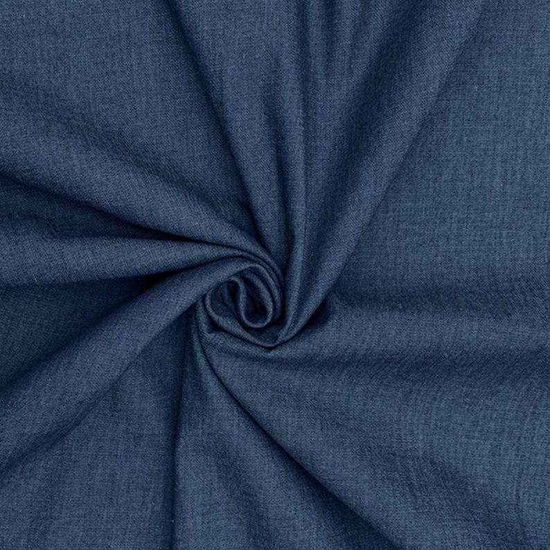 4oz Washed Denim Fabric 100% Cotton 145cm Wide Soft Lightweight Medium Blue