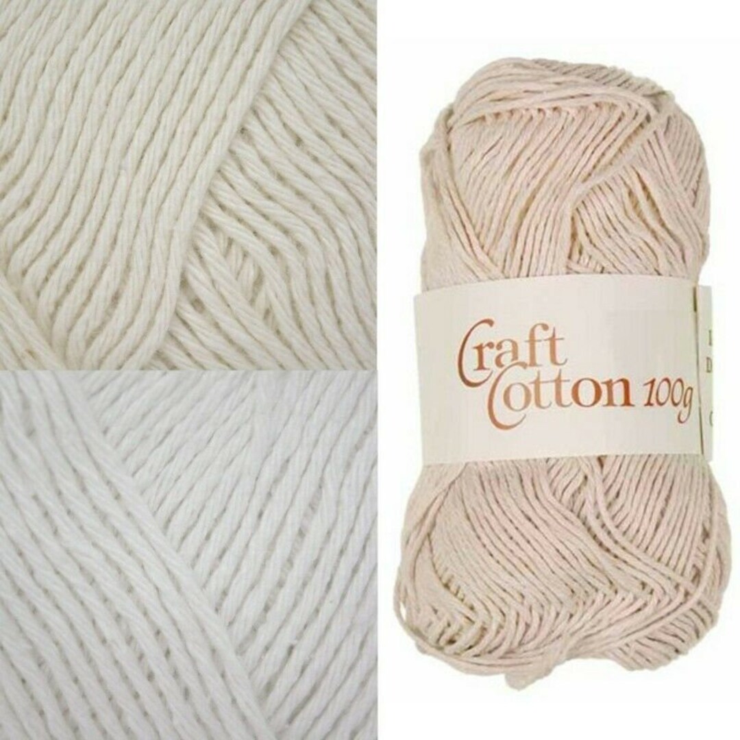 James C Brett Craft Cotton 100% Cotton Yarn 100g Ball Knitting