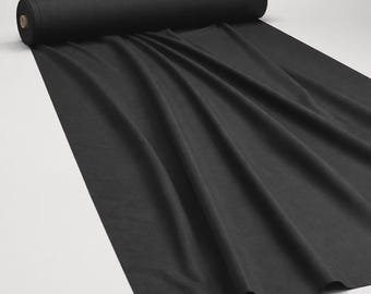 Black Plain Polycotton Fabric Coloured Poly Cotton Dress Craft
