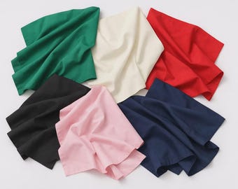 100% Plain Cotton Poplin Fabric Rose & Hubble Solid Plain Coloured