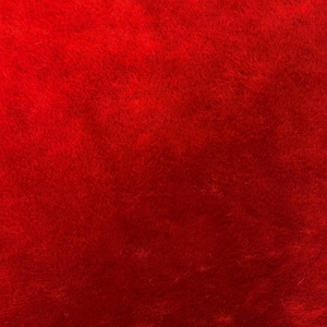 Plush Fur Fabric Plain Luxurious Super Soft Material 150cm Wide Red