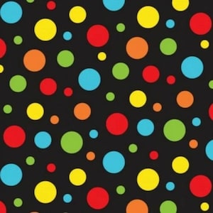 100% Cotton Patchwork Fabric Nutex Bugs & Critters Polka Dots Spots