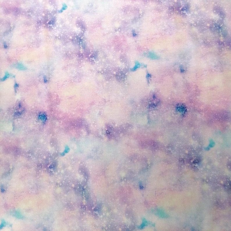 100% Cotton Digital Fabric Oh Sew Pink Northern Lights Night Sky 140cm Wide zdjęcie 2