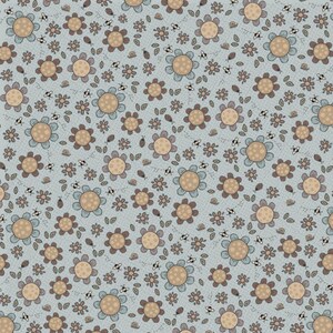 100% Cotton Fabric Nutex Quilt Backs Moonflower Floral Flower Bees 274cm Wide