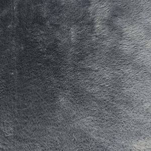 Plush Fur Fabric Plain Luxurious Super Soft Material 150cm Wide Gray