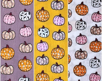 Polycotton Fabric Halloween Festive Pumpkins Patterned Spooky Autumn 112cm Wide
