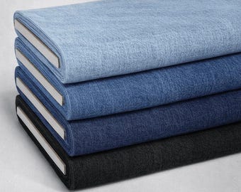 Washed 8oz Denim Fabric – Soft, Durable & Easy to Sew | 145cm Wide
