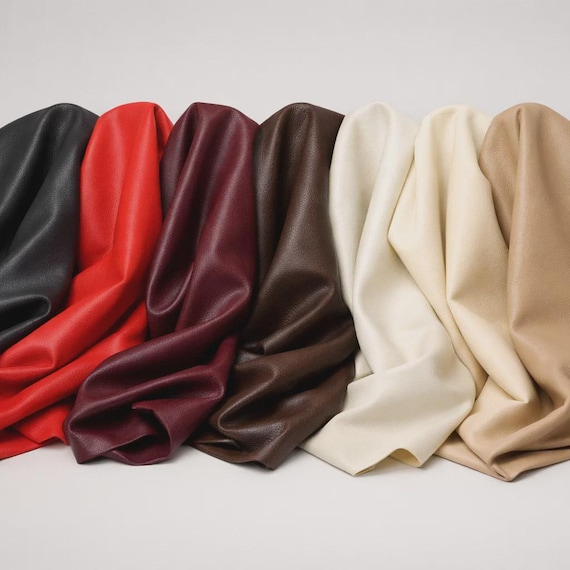 Faux Leather Look Soft PVC Leathercloth Fabric Clothing, Vinyl, Upholstery Car
