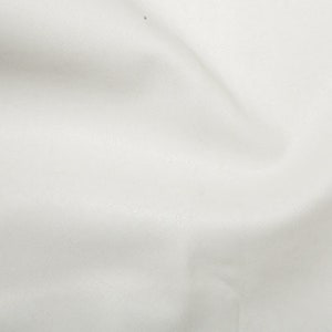 May include: A plain white fabric with a smooth texture.