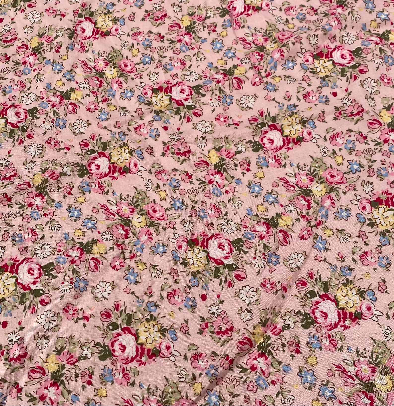 100 Viscose Fabric Summer Dress Roses Floral Flowers Etsy UK