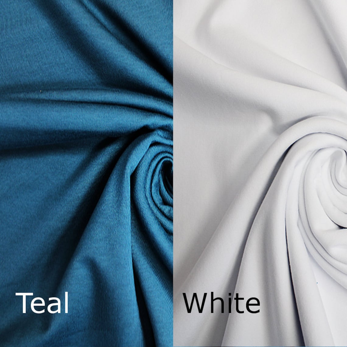 French Terry Loopback Cotton Jersey Fabric Solid Plain Etsy