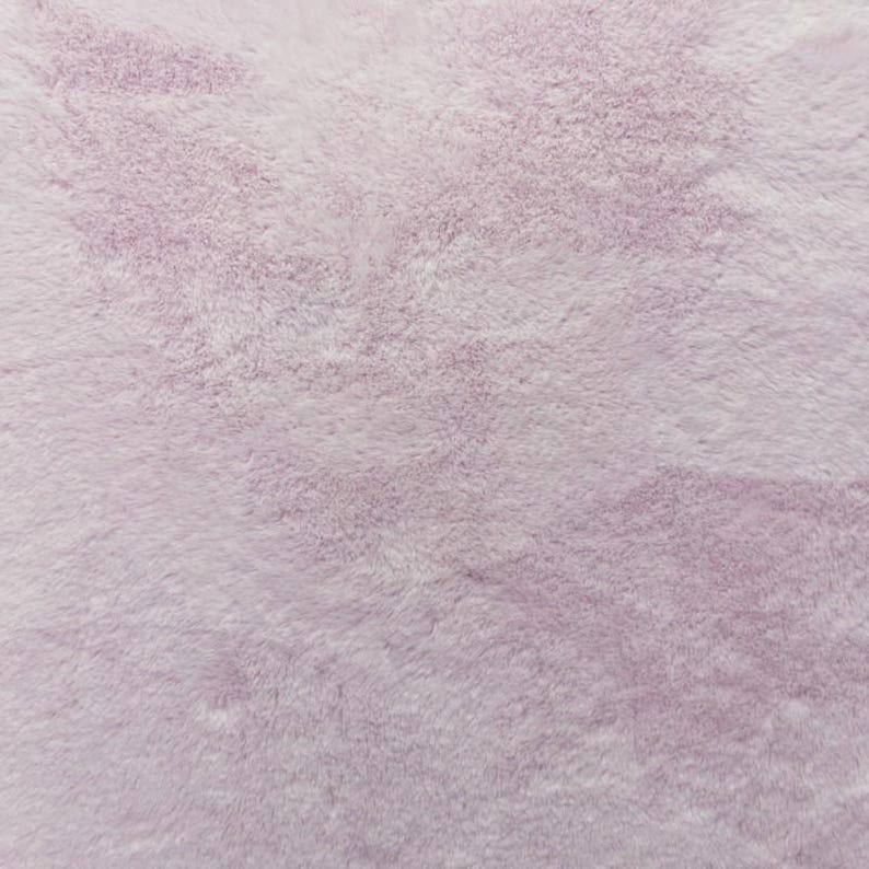 Plush Fur Fabric Plain Luxurious Super Soft Material 150cm Wide Pink Frost