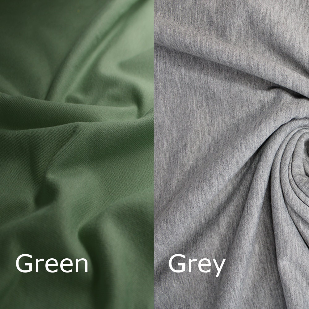 French Terry Loopback Cotton Jersey Fabric Solid Plain Etsy UK