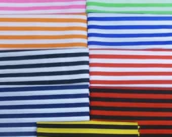 Polycotton Fabric Stripe 12mm Candy Stripes Striped Stripe Lines