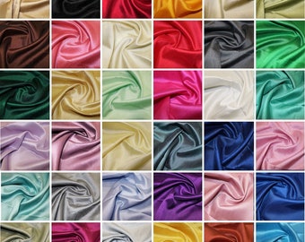 Satin Backed Shantung Dupion Faux Silk Dress Fabric Lightweight 146cm Wide