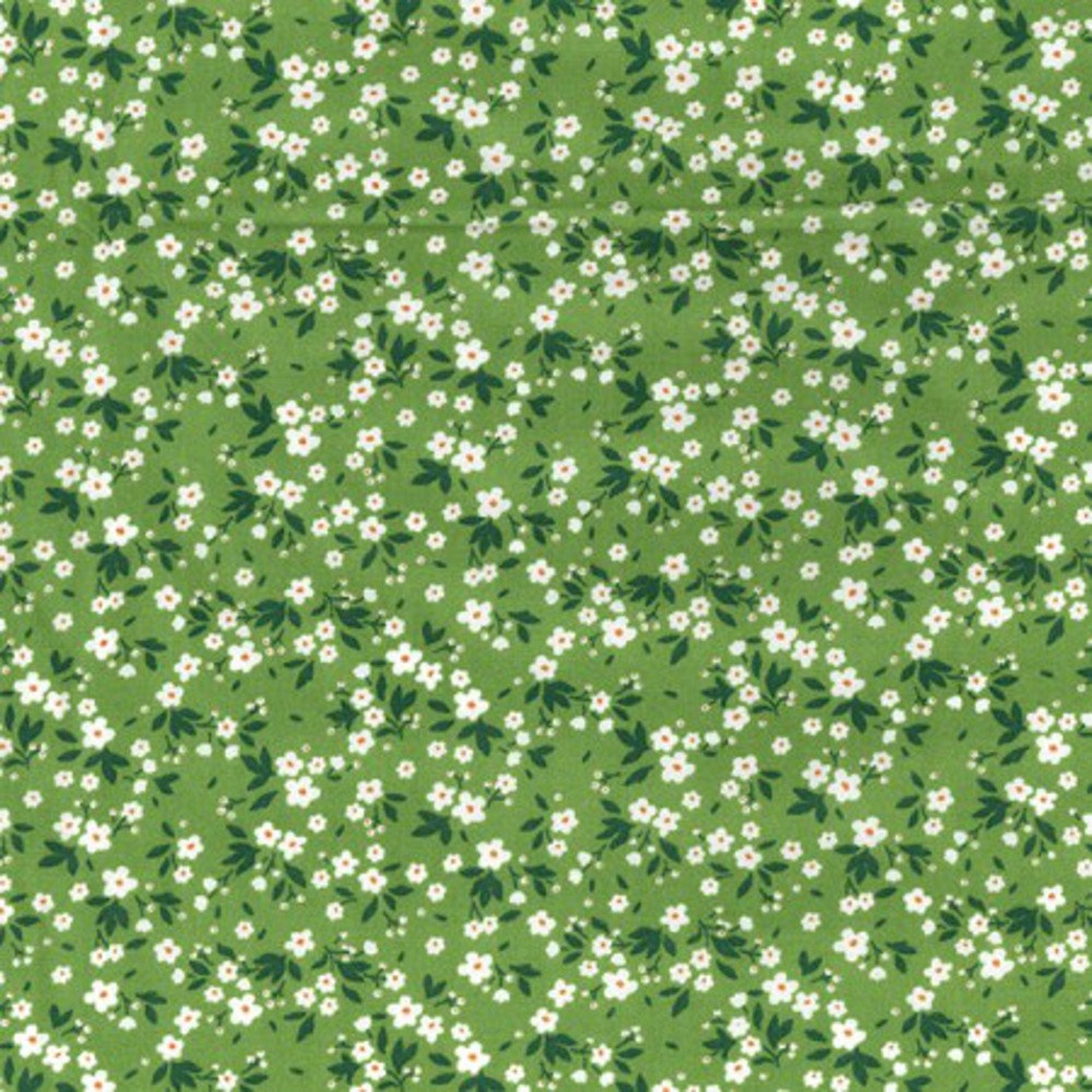 100 Cotton Poplin Fabric Rose & Hubble Small Daisy Field Etsy UK