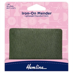 Hemline 24cm x 9cm Lightweight Polycotton Mender Fabric Patch Repair Mending