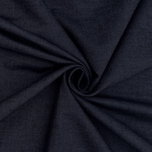 4oz Washed Denim Fabric 100% Cotton 145cm Wide Soft Lightweight Dark Blue