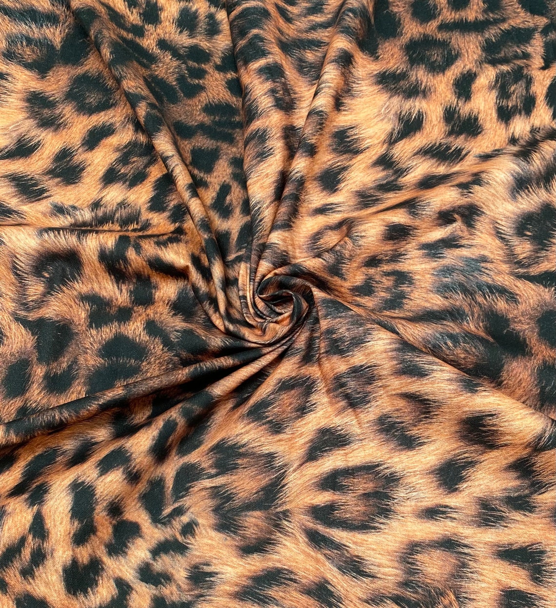 Cotton Rich Linen Look Fabric Leopard Skin Upholstery Curtain Etsy UK