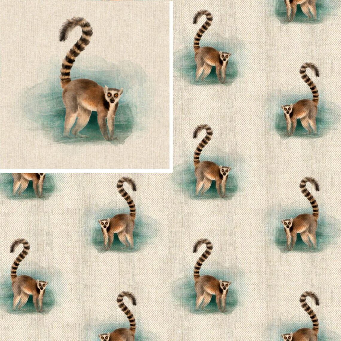 Cotton Rich Linen Look Fabric Lemar or Panel Upholstery Etsy UK