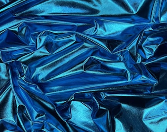 Metallic Jersey Foil Fabric Stretchy Fancy Dress Costume  147cm Wide