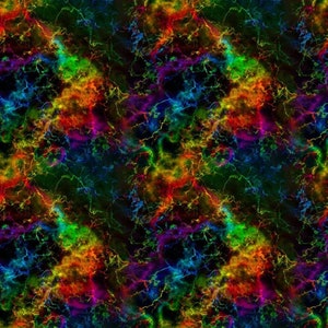 May include: Abstract digital art with a black background and colourful veins of red, orange, yellow, green, blue, and purple.