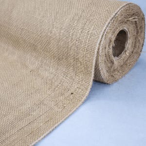 Luxury Washed Hessian Fabric Jute Burlap Upholstery, 140cm Wide