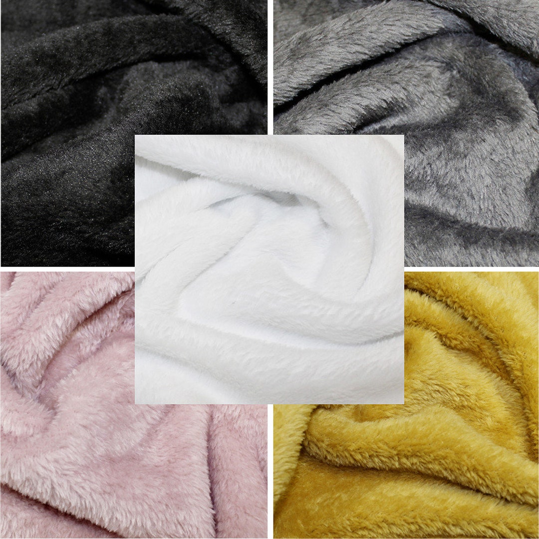 Supersoft Plain Fleece Fabric Blankets Dressmaking Polyester Etsy