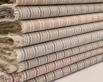 100% Pure Linen Fabric - Wide Stripe - 280cm main image 0
