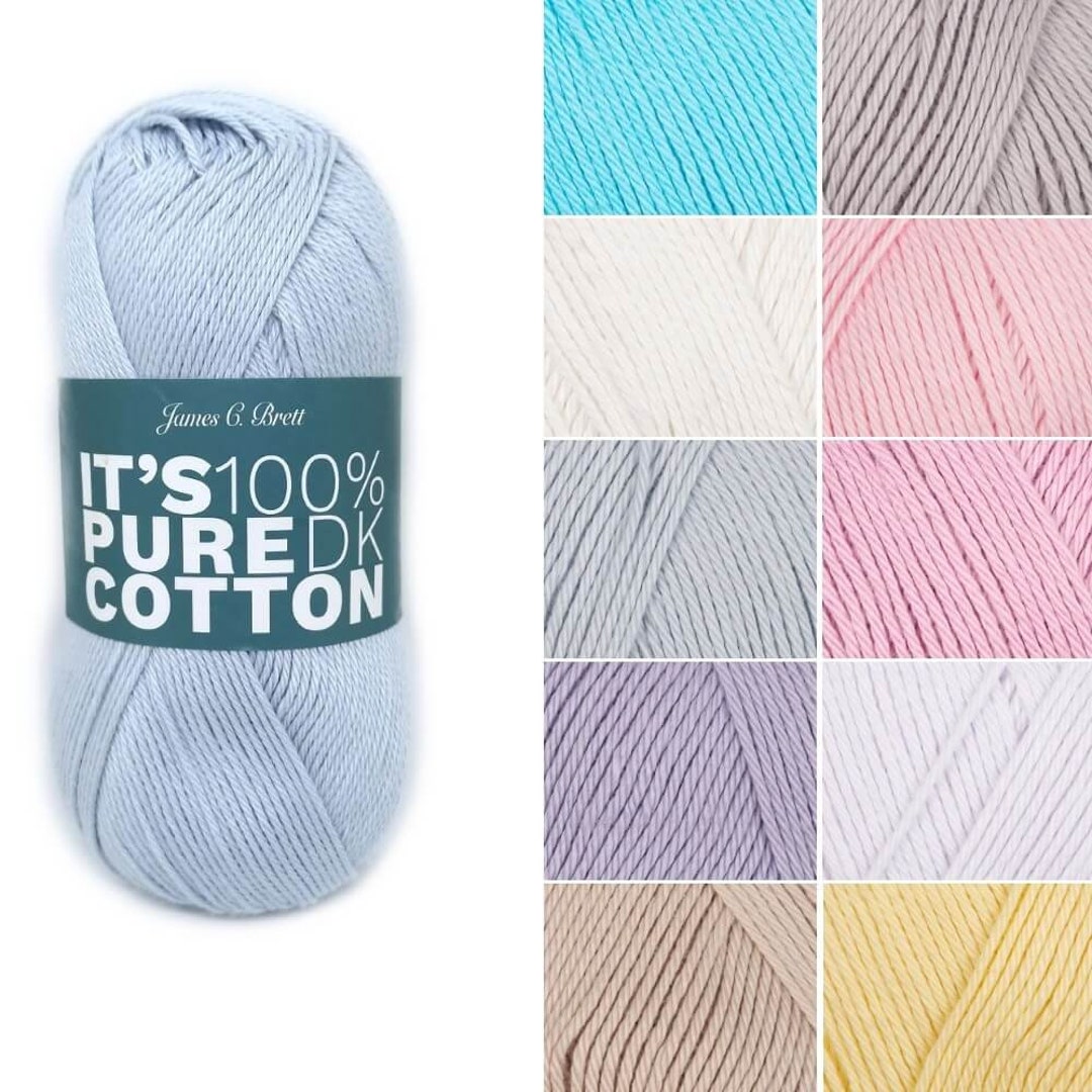James C Brett It's Pure Cotton DK Double Knitting Crochet Craft