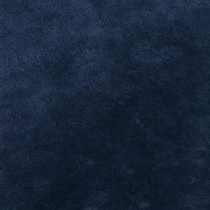 Plush Fur Fabric Plain Luxurious Super Soft Material 150cm Wide Navy