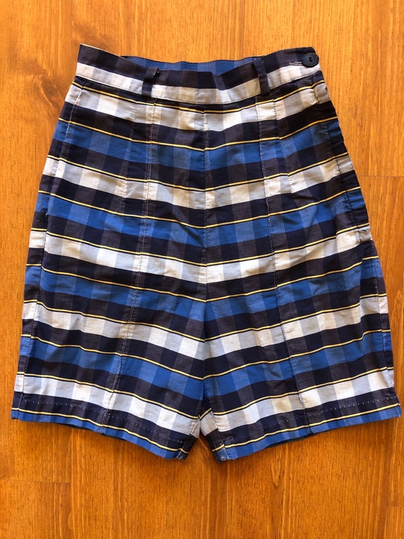 Vintage blue plaid high - Gem