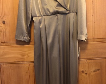 Vintage 1990’s Liz Claiborne Bronze Jumpsuit New w/Tags Shimmer Satin Sz 16