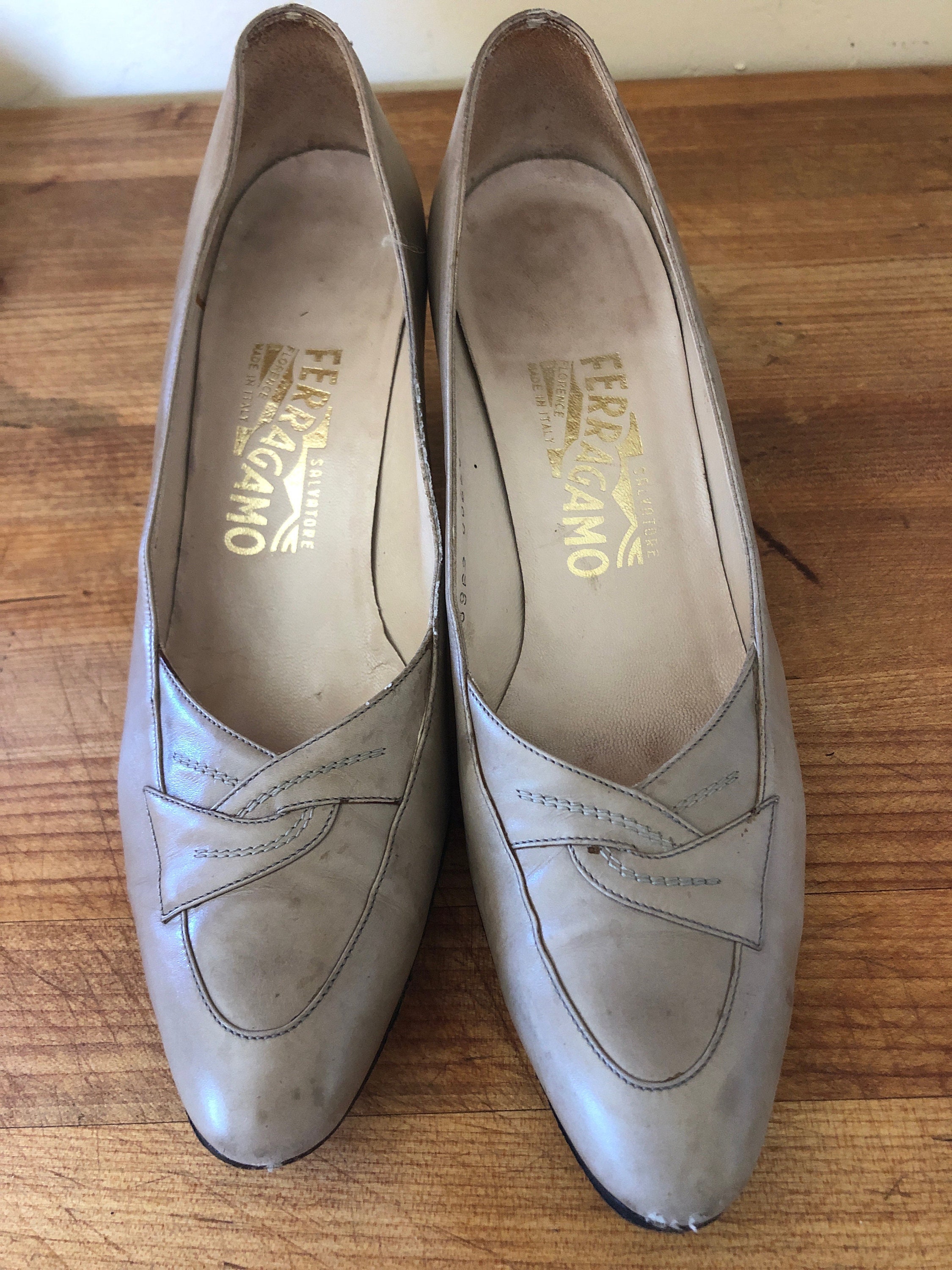 Salvadore Ferragamo Shoes - Gray Leather Made in I Salvatore Ferragamo Men main image 2