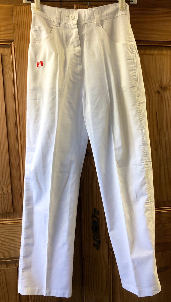 Vintage Hang Ten Lightweight Crisp White Cotton H… - image 5