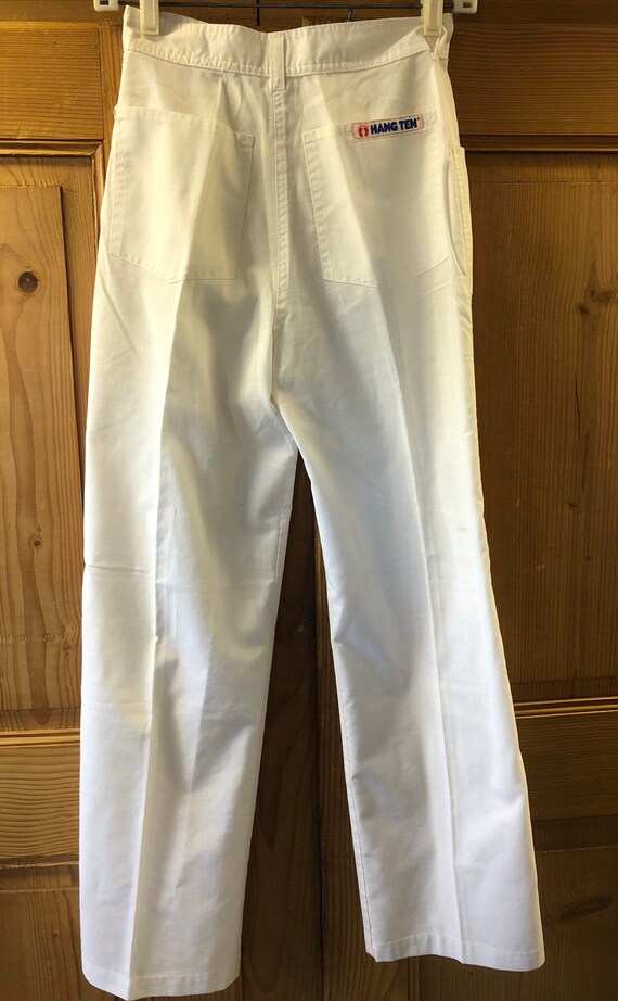 Vintage Hang Ten Lightweight Crisp White Cotton H… - image 7