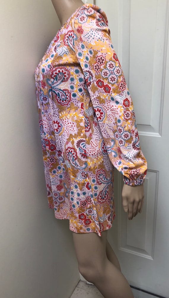 Vintage 60s Clobber of London Psychedelic Floral … - image 4