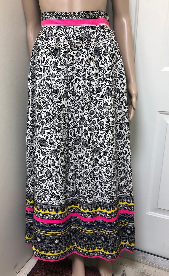 Vintage Alex Coleman Floral Maxi Skirt | Neon Psyc