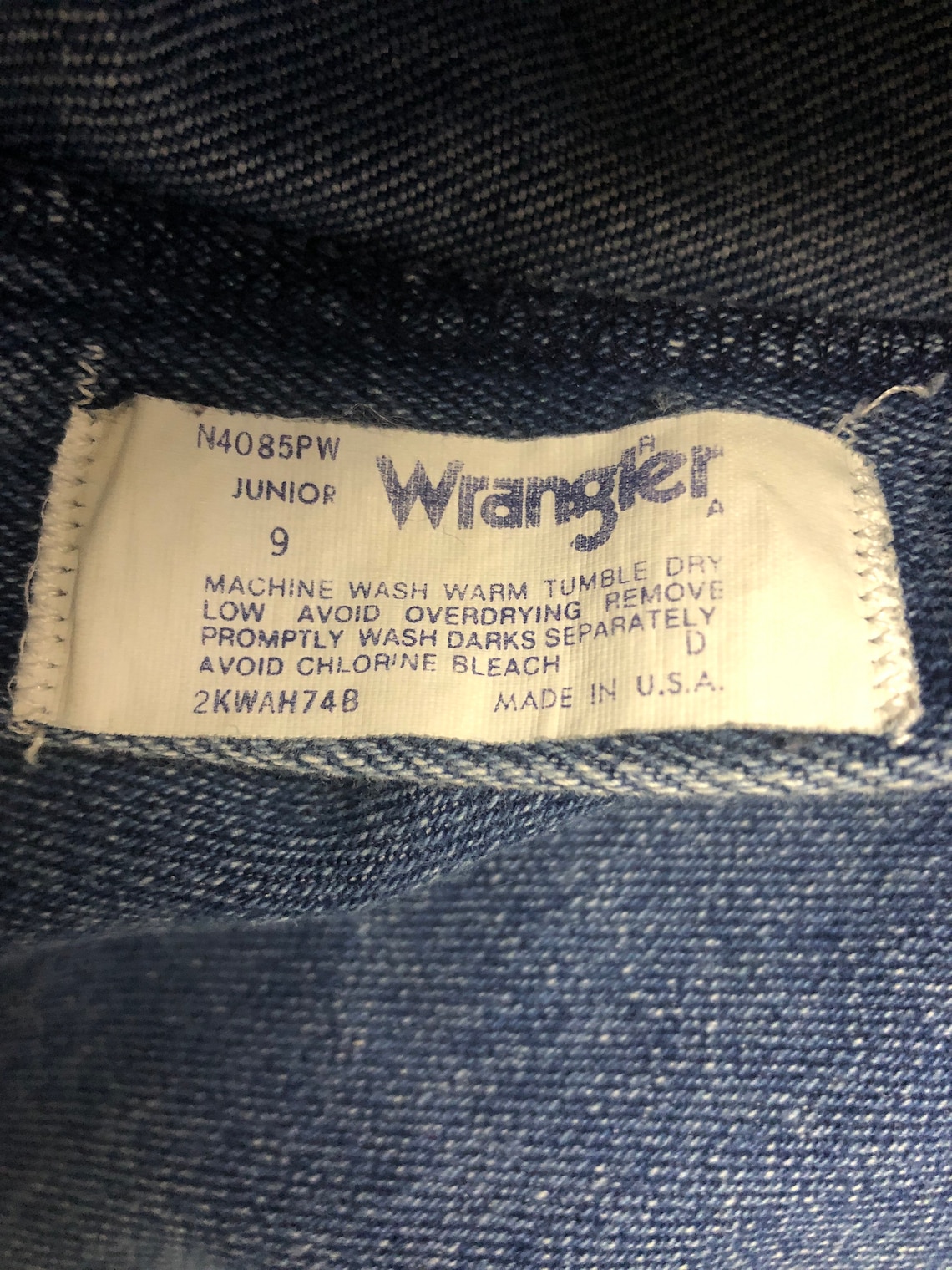 Vintage Rare 70s 80s Wrangler Denim Jeans Junior Fit High - Etsy