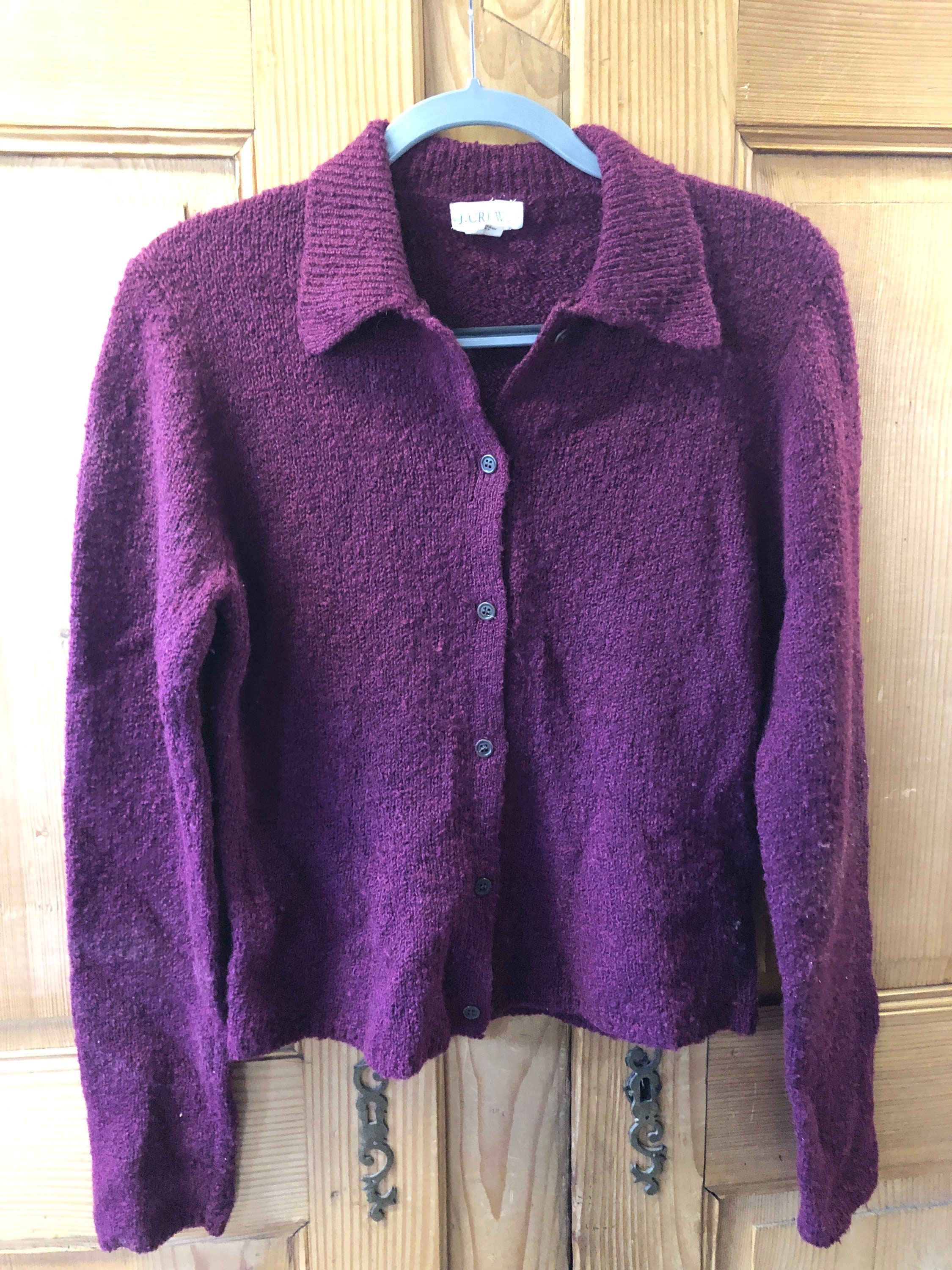 J crew mohair cardigan top