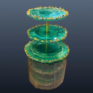 Epoxy Resin Dessert Cart
