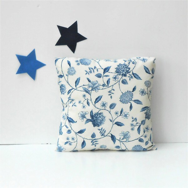 Blue Cream Pillow Etsy