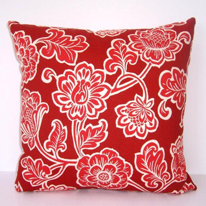 Outdoor Deck Pillow Cover 16x16 Cream Rust Paisley Outdoor Pillow 16x16 Patio