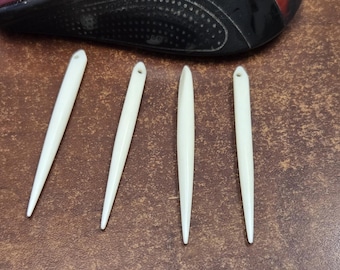 white BONE Bodkin AWL NEEDLES