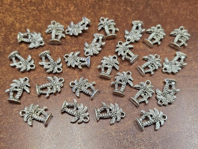 25 pcs antique SILVER METAL ALLOY charms (lead, nickel, & cadmium free) image 1