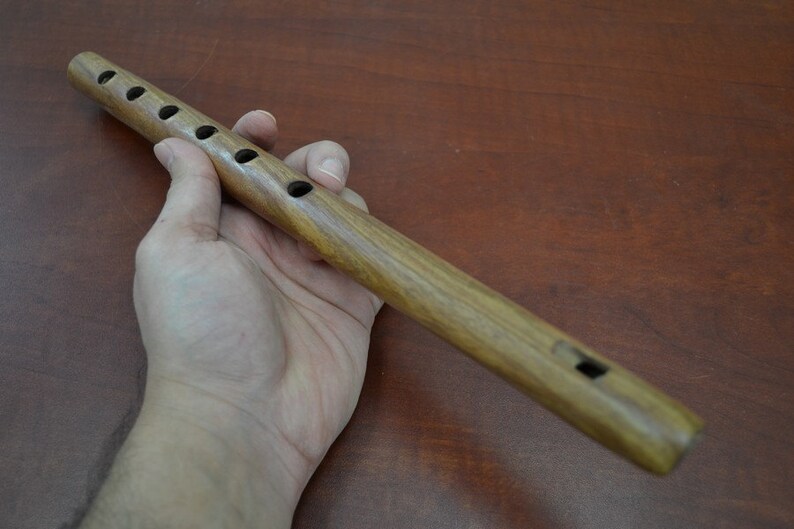 CARVED WOOD Whistle Flute 12 Etsy