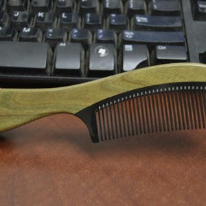 wood SANDALWOOD OX HORN hair comb