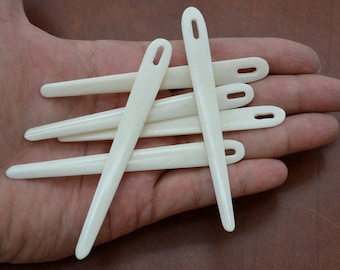 BONE sewing threading BODKINS NEEDLES