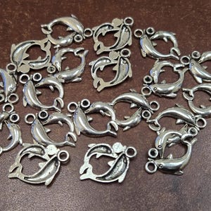 25 pcs antique SILVER METAL ALLOY charms (lead, nickel, & cadmium free) image 15