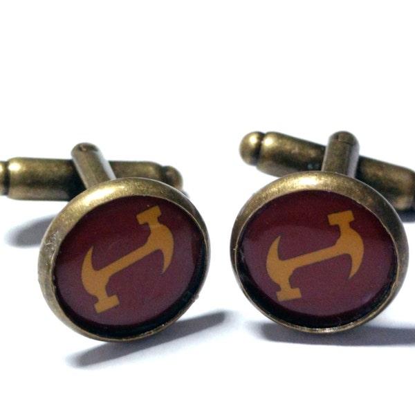 The Simpsons Stonecutters Bronze Cufflinks